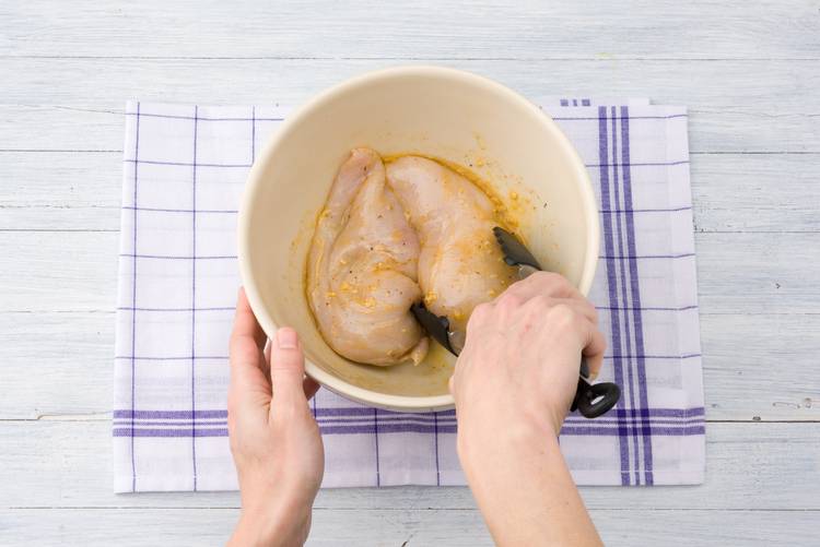 Marinate the chicken
