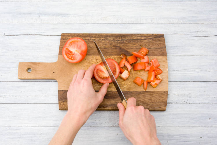 Prep tomato.