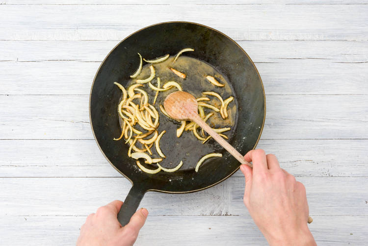 Fry onion.