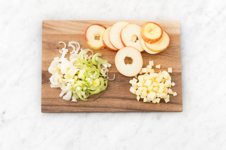 Prep veggies.
