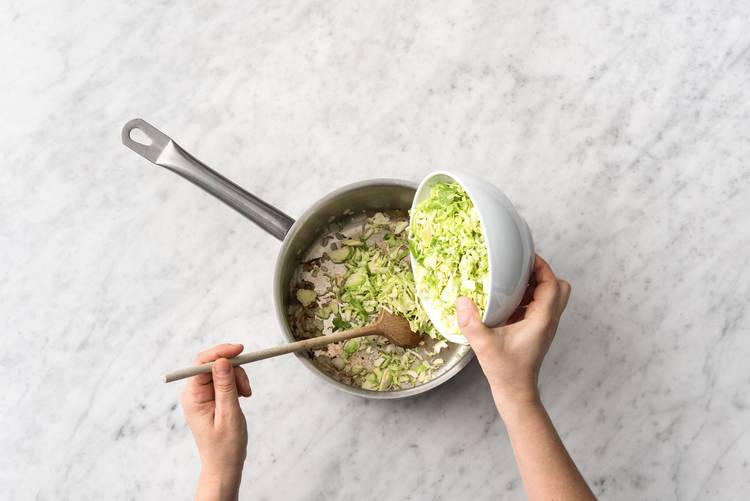 Cook brussels sprouts