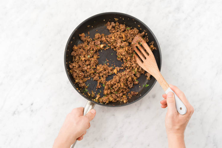 Brown the lamb mince