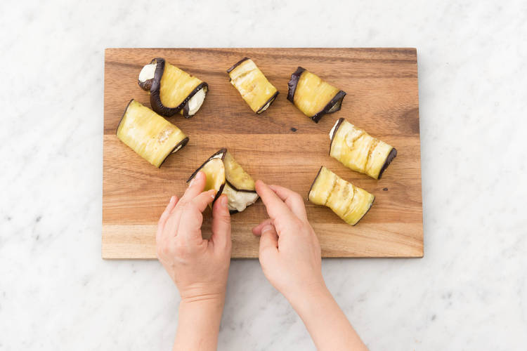 Role each eggplant slice