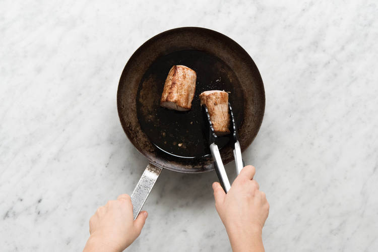 Schweinefilets braten