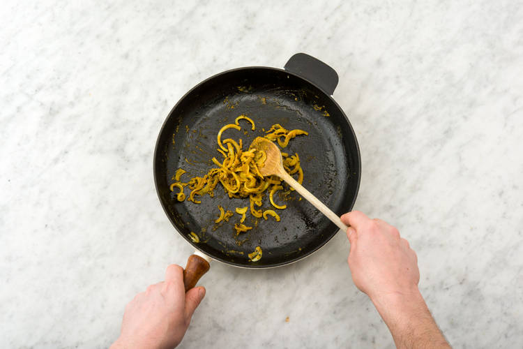 Cook the brown onion
