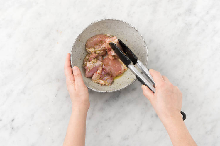 Marinate chicken