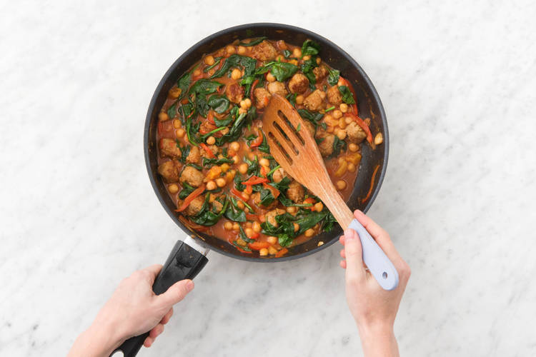 Add spinach.