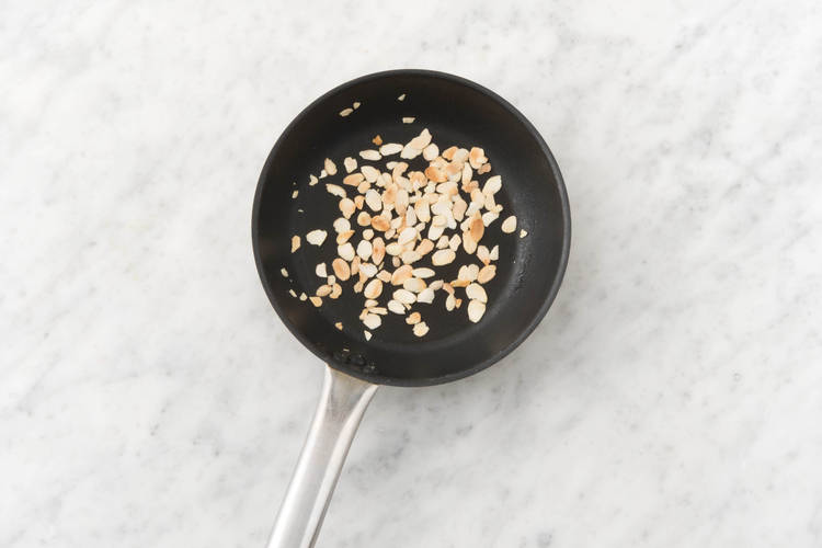 Toast almonds.