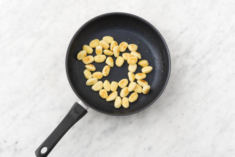 Fry gnocchi.