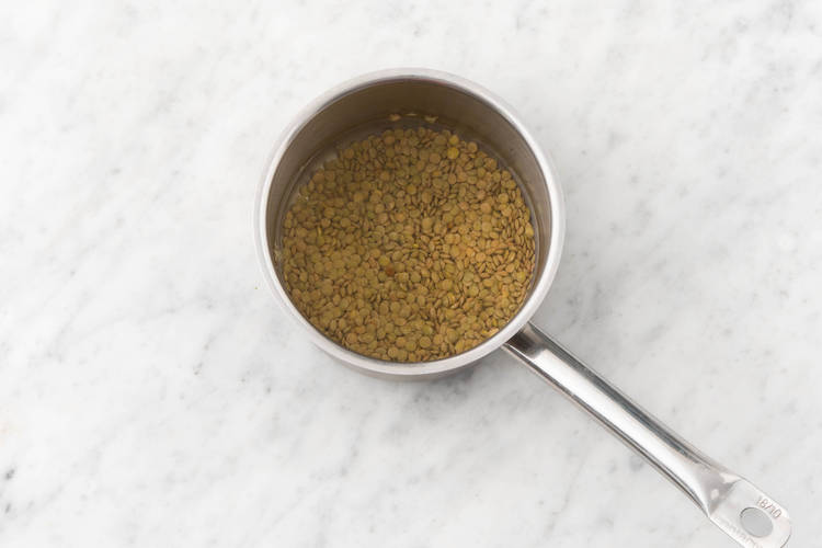 Cook the lentils