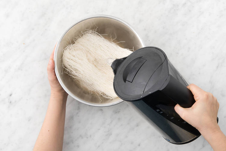 Soak the noodles