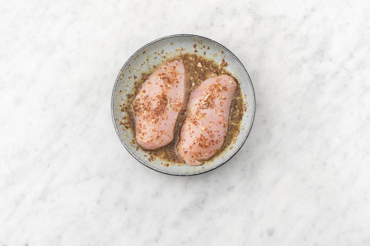 Marinate chicken