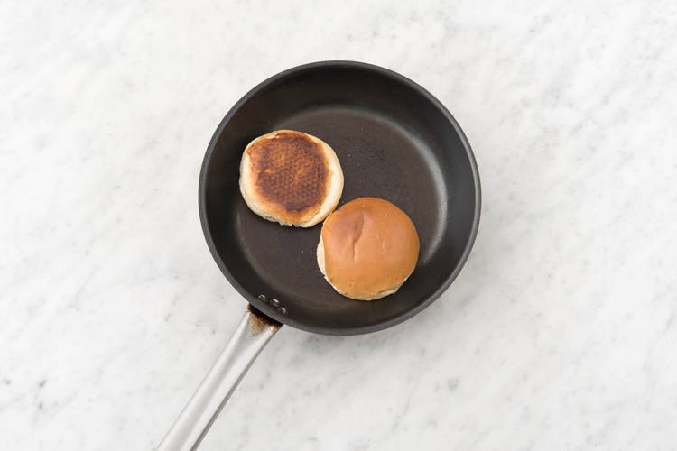 Toast the brioche buns