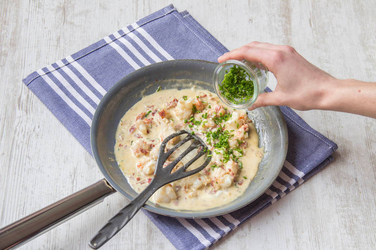 Add chives.