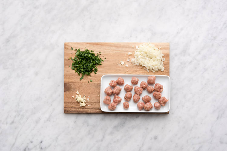 Prep ingredients.