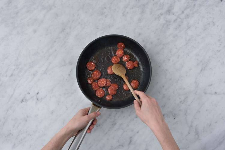 Cook chorizo