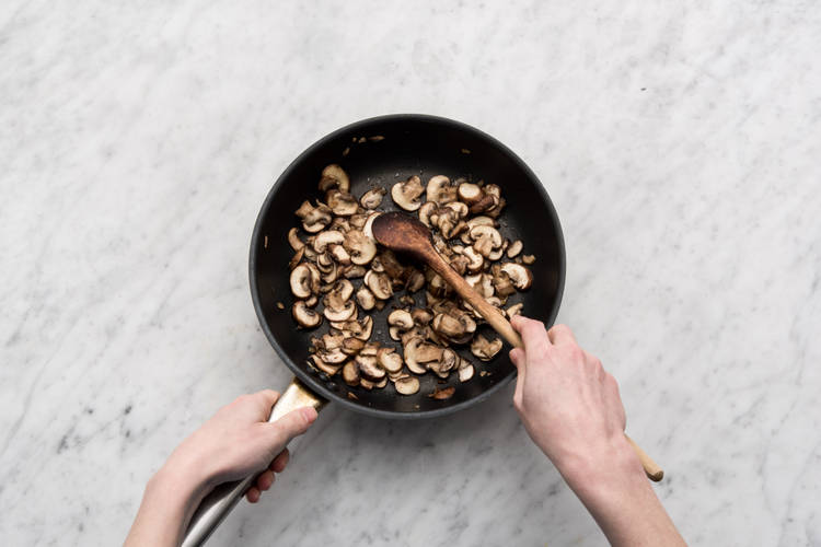 FRY THE MUSHROOMS