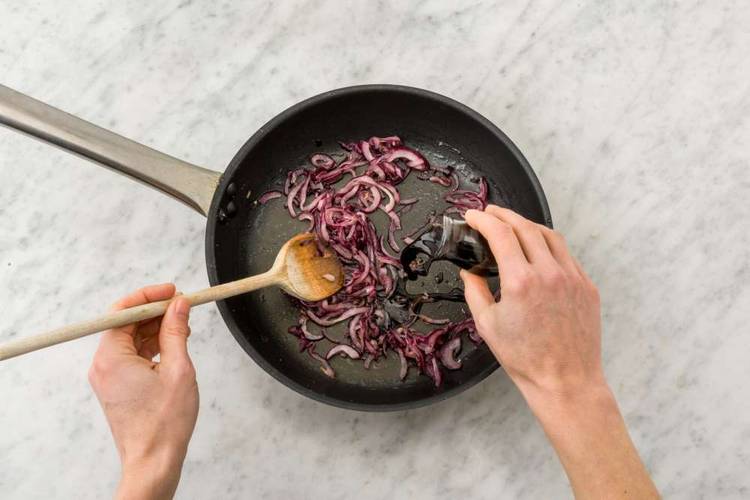 Caramelize onions