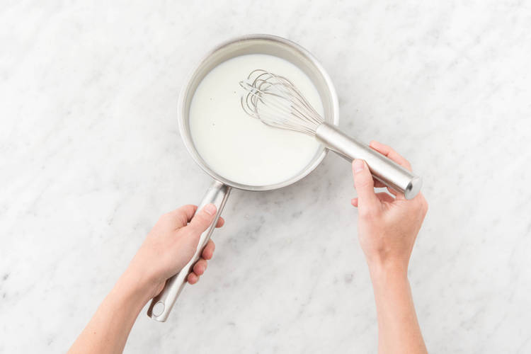 Vanillesoße kochen