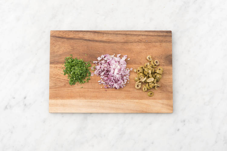 Cook couscous and prep