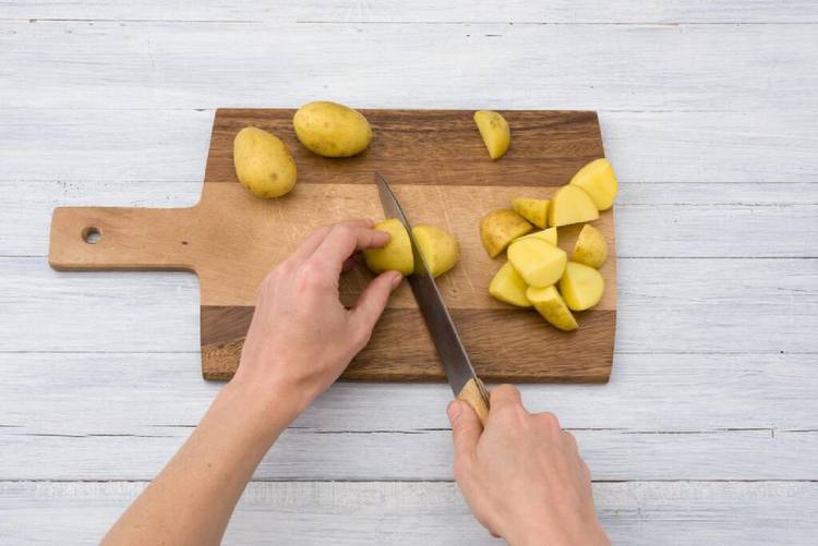 Prep the potatoes