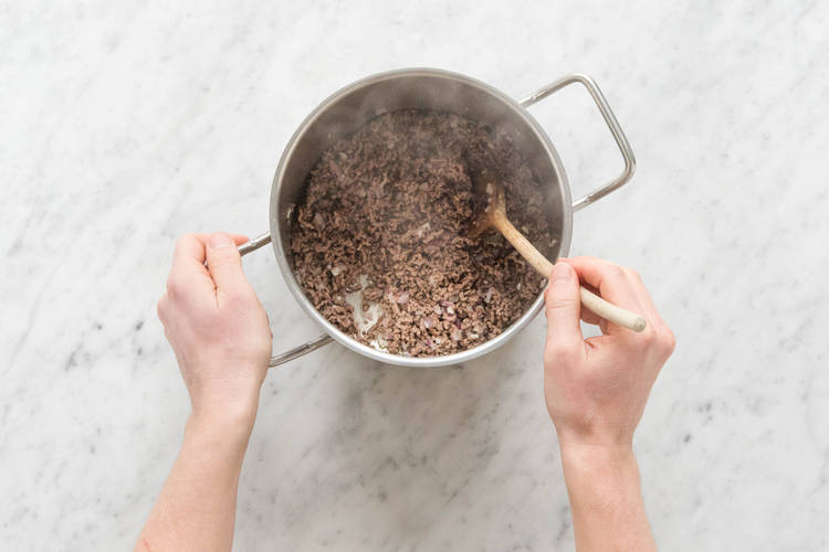 Hackfleisch anbraten