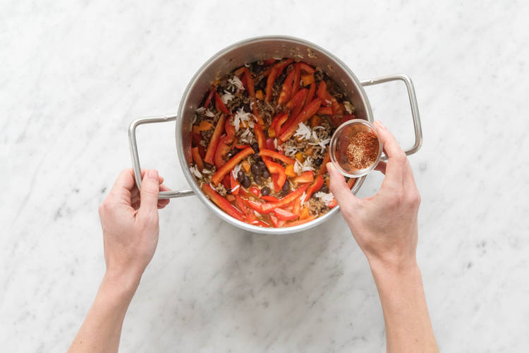 Gewürzmischung zugeben