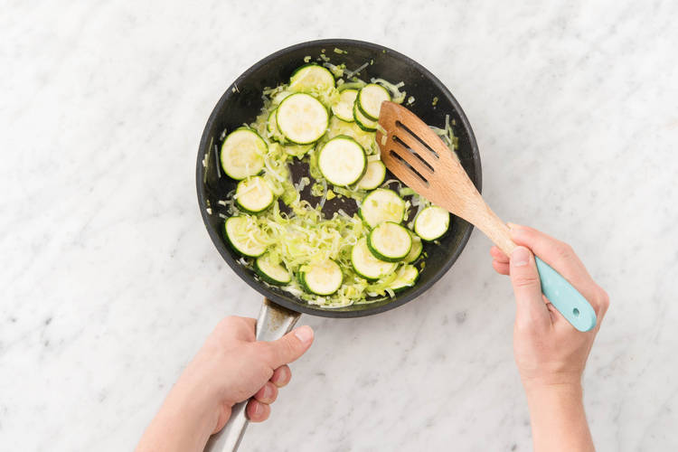 Cook veggies.
