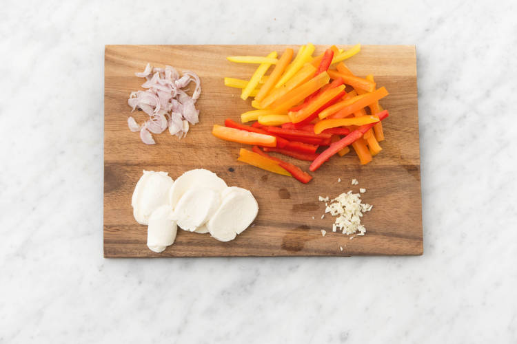 Prep veggies.