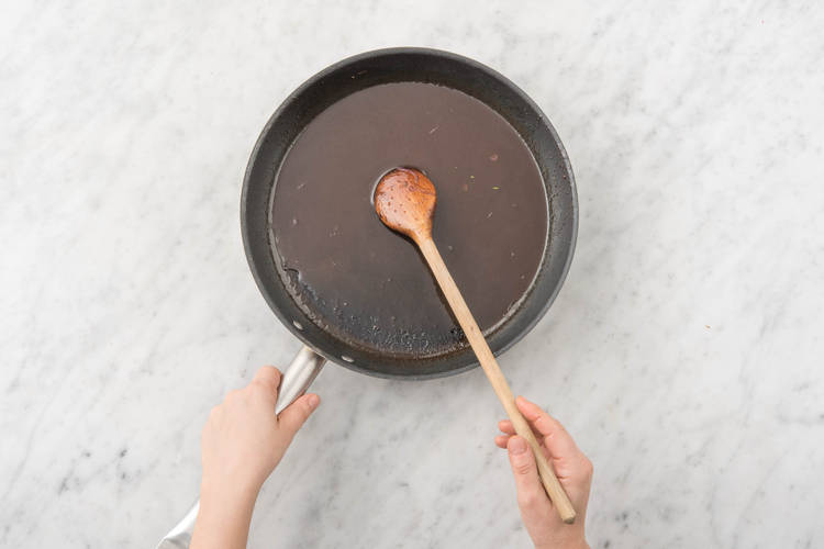 Make pan sauce