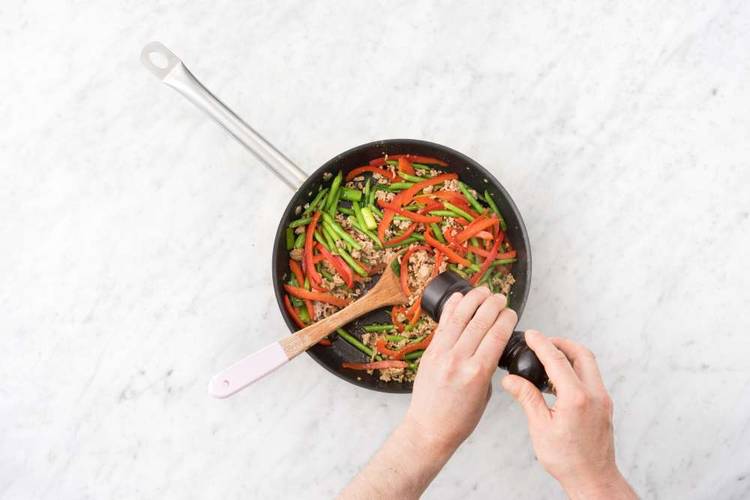 Assemble stir fry