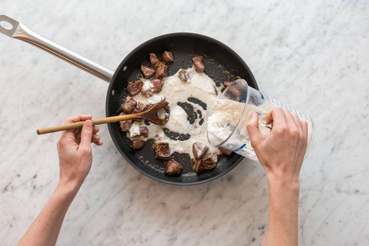 Rindfleisch anbraten