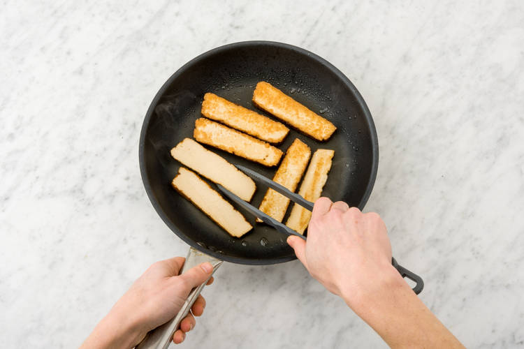 Cook the tofu