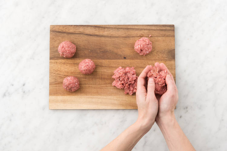 Shape meatballs