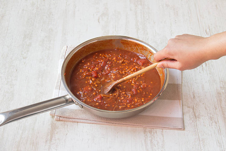 Add lentils.