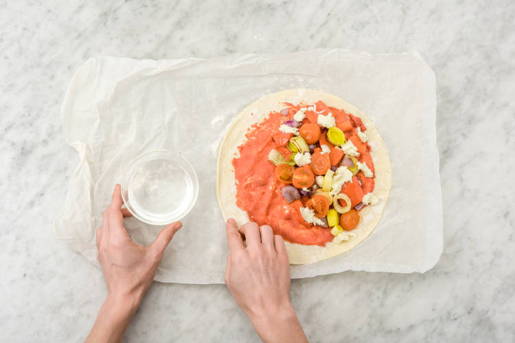 Fold calzone.