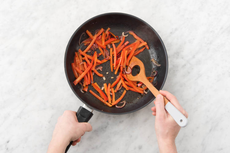 Soften the veggie