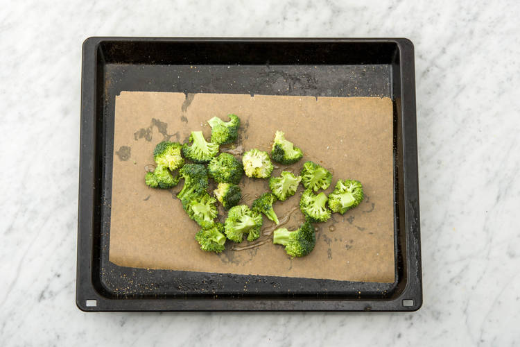 Roast broccoli.