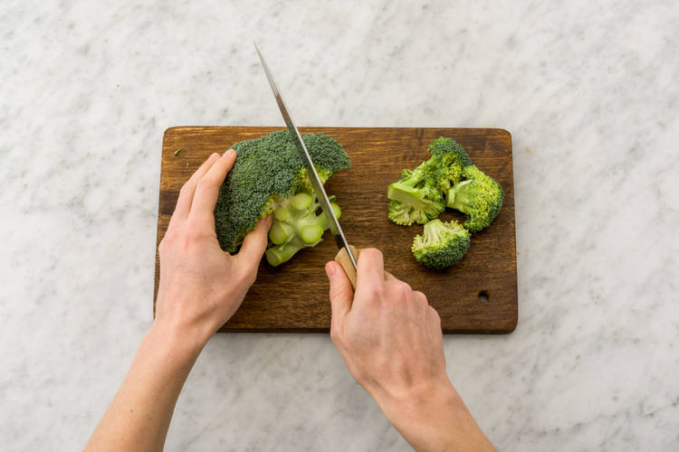Prep veggies.