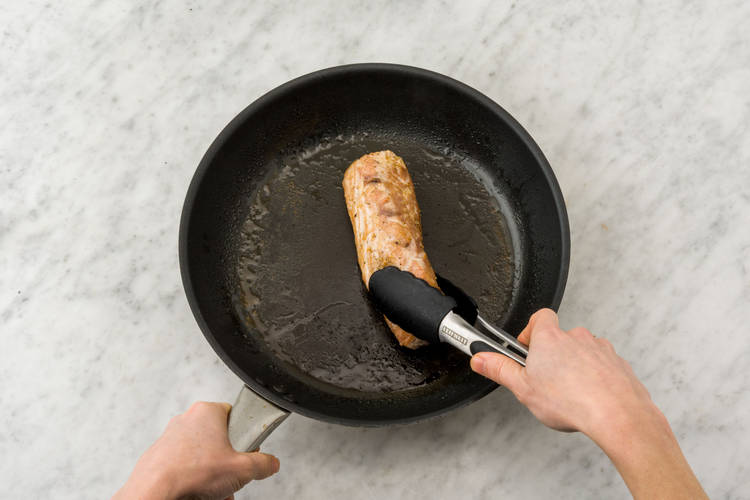 Brown pork.