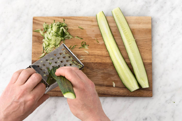Prep cucumber.