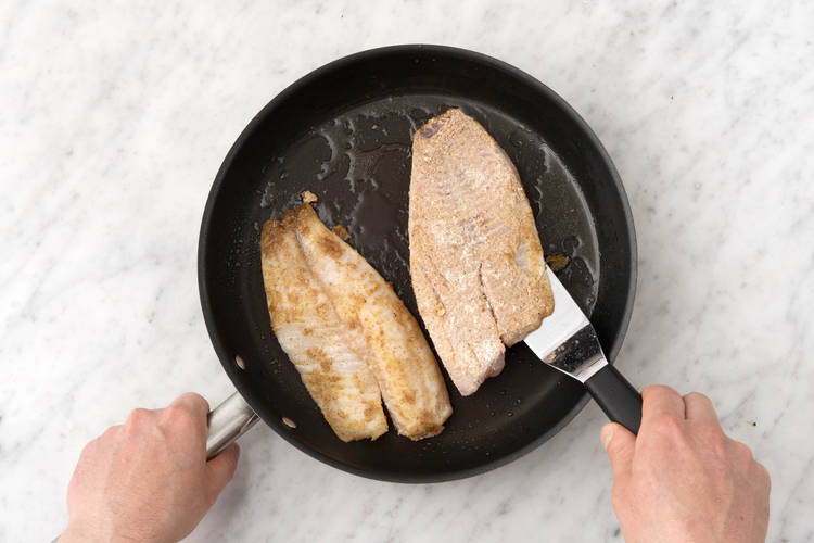 Cook fish.