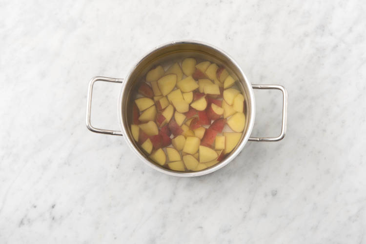 Cook potato.