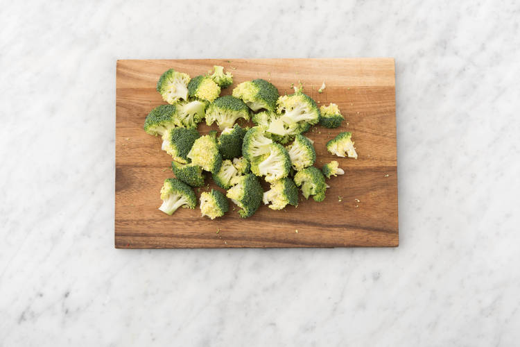 Prep broccoli.