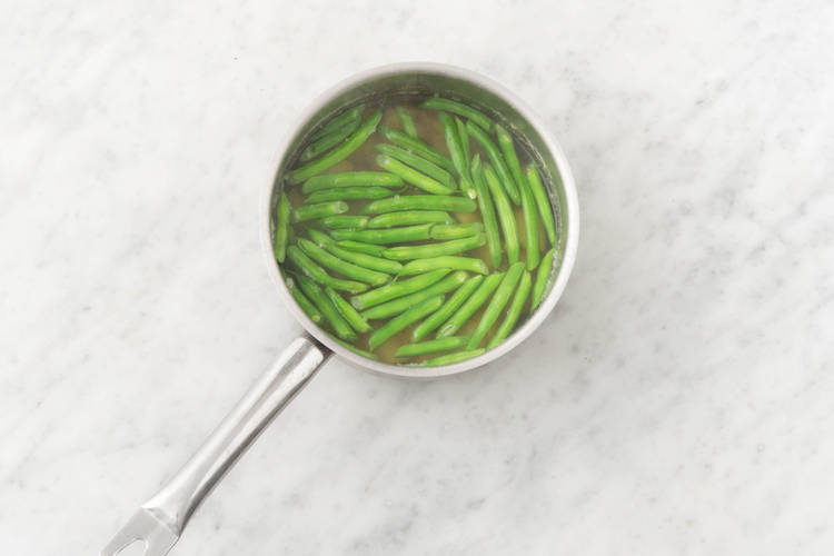Cook the green beans