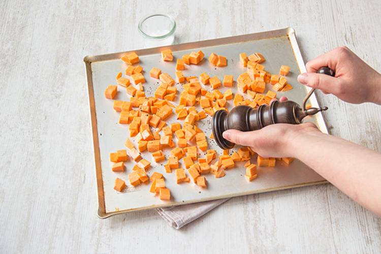 Roast the sweet potato