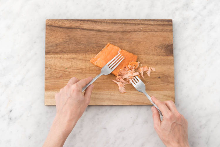 Pull the salmon apart