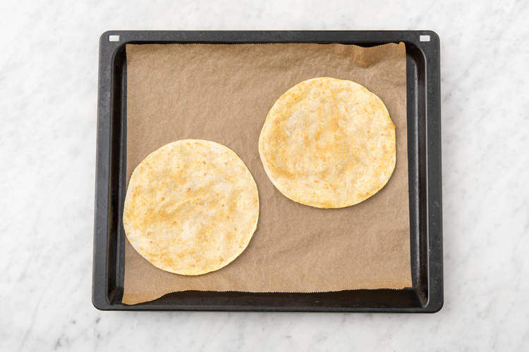 Bake tortillas.