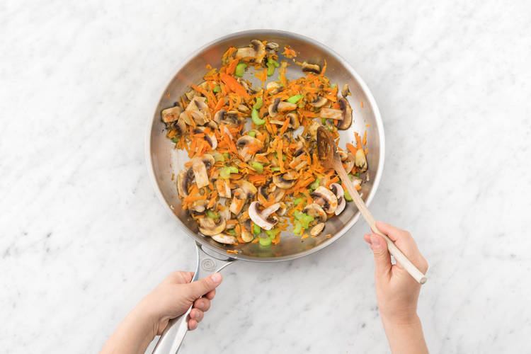 Sauté the veggies