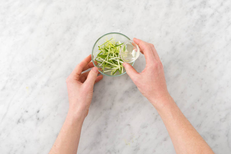Pickle Scallions and Make Sauce